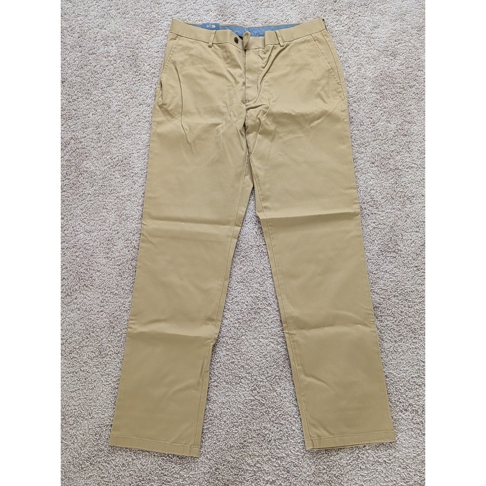 Charles Tyrwhitt Ultimate Non Iron Chino Mens 36x34 Taupe Classic Fit NWT Preppy